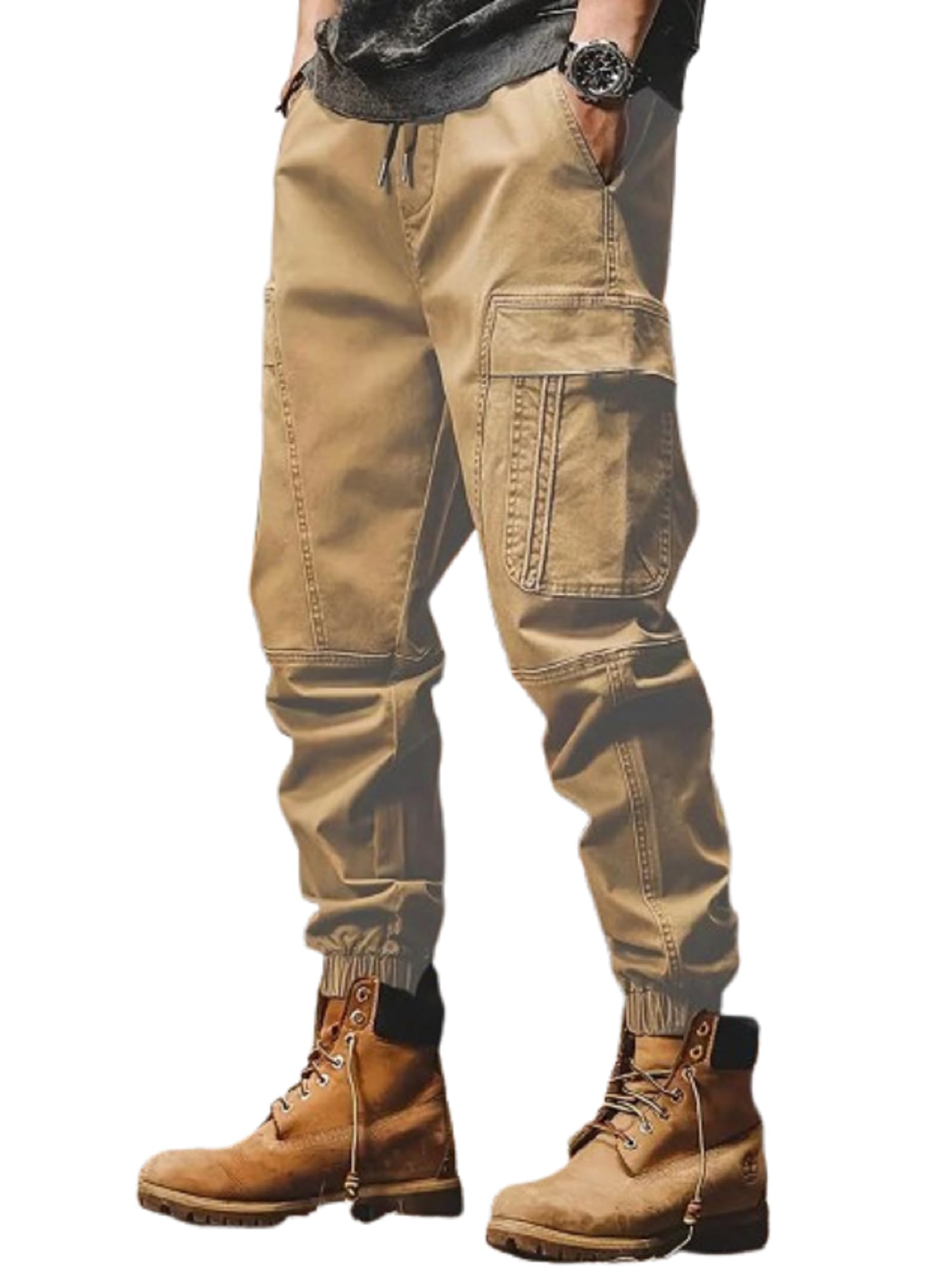 lymio Men's Regular Fit Low Rise Cargo || Cargo Pants Cotton || Cargos (Cargo-101-104)-picture-20