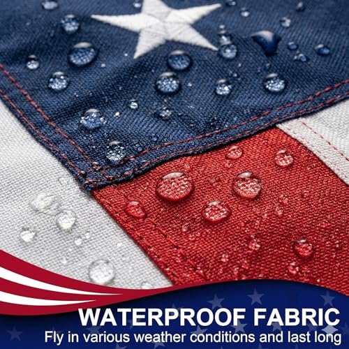 MVPRING American Flag 3x5 Ft for Outside, Heavy Duty Nylon US Flags for Outdoor High Wind, Fade Resistant Waterproof USA Flag with Embroidered Stars, Sewn Stripes, Brass Grommets by MVPRING - Image 5