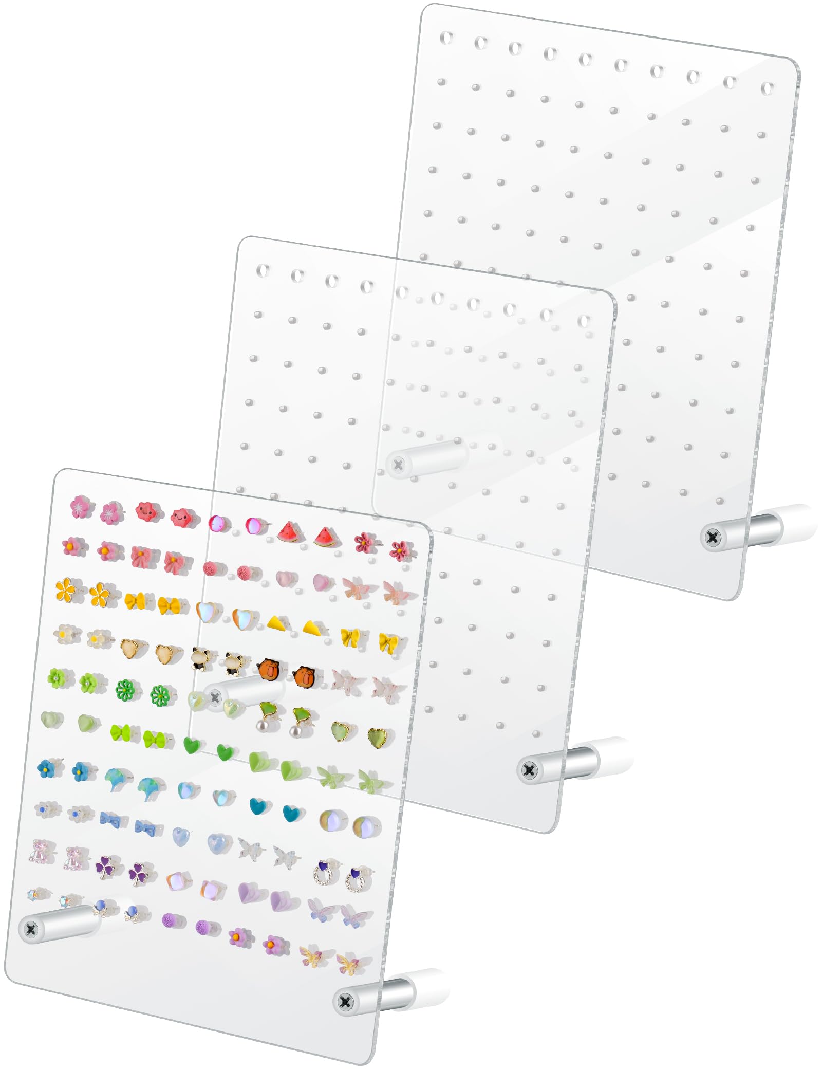 Porte boucles d'oreilles acrylique et présentoir à bijoux peu encombrant