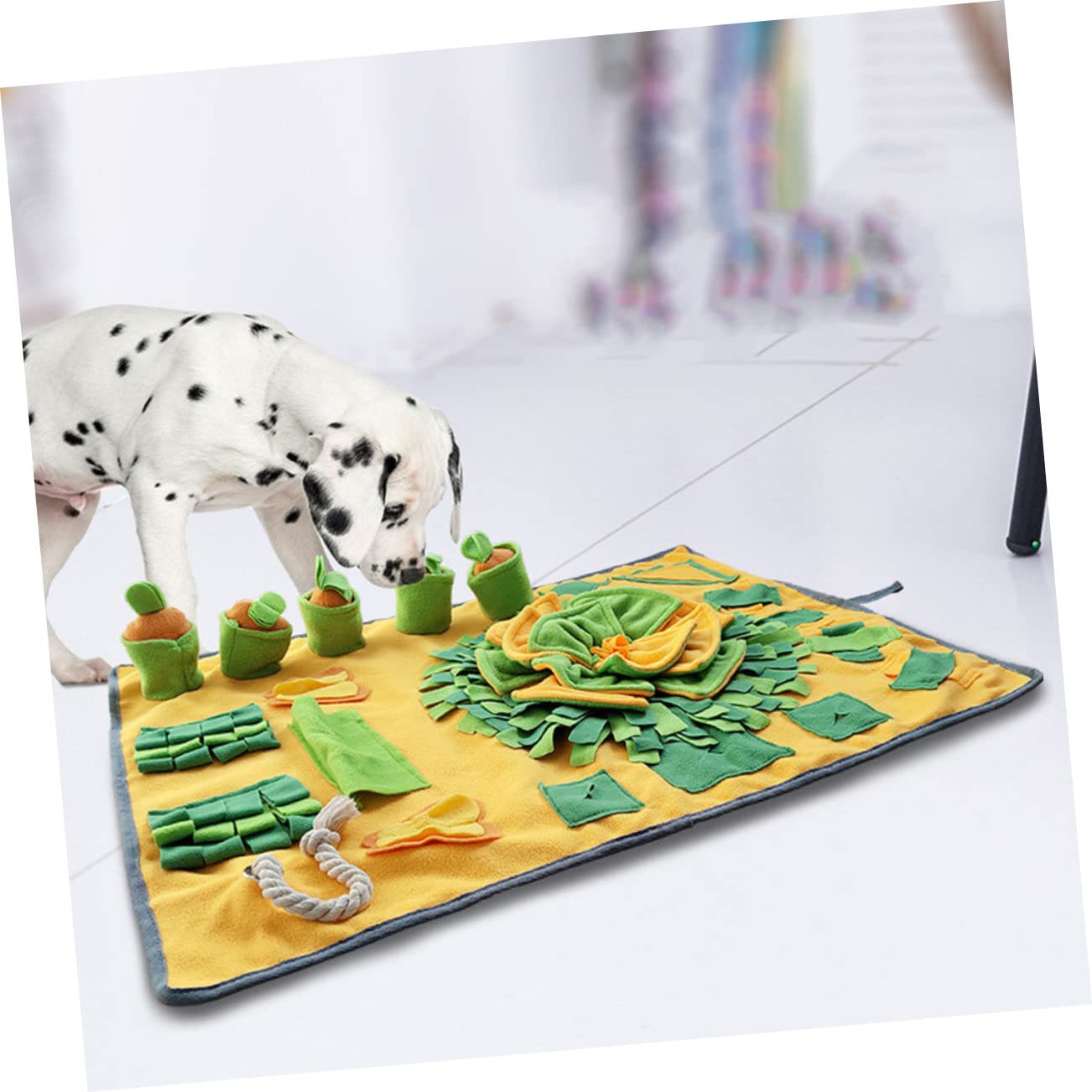 UKCOCO Alfombra Olfativa para Perros Mat de de Alimentos Accesorio para Mascotas Previene el Aburrimiento Duraderos y para Alimentos Ocultos