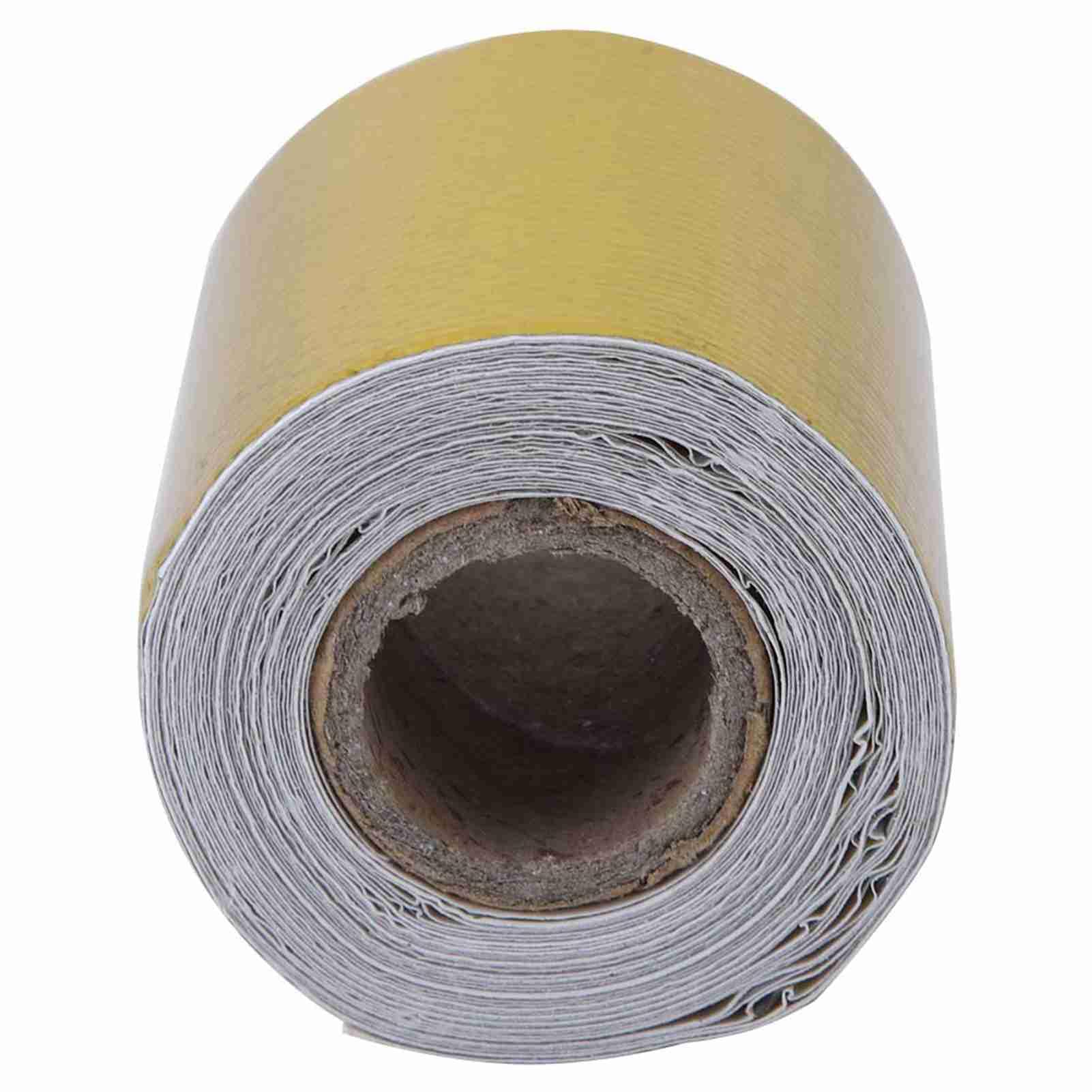 Ejoyous Aluminiowa taśma klejąca, 5 m x 5 cm, folia aluminiowa, samoprzylepna taśma odblaskowa, do rur wydechowych i linii silnika (złota 5 m x 5 cm)