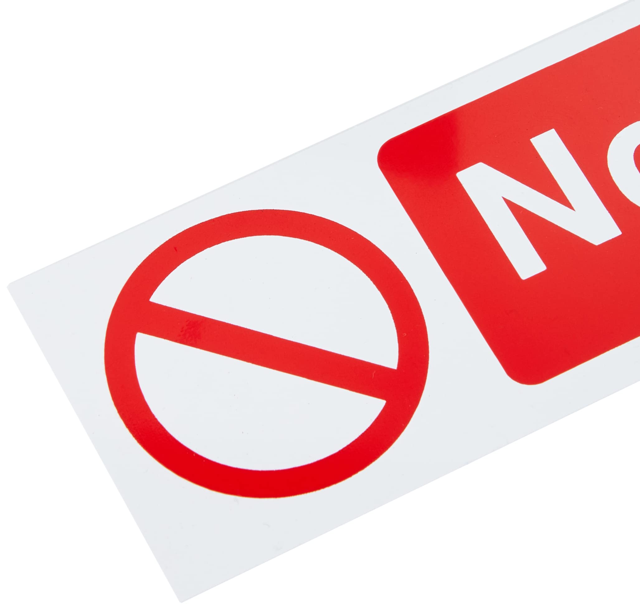 Scan „Nicht Parken“-Schild – Selbstklebend, 200x50 Mm, Rot-weiß, Für Innenräume