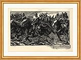  Biller Antik Jeunesse Angelo Jank Chevaux Soldats Guerre Bataille Bataille Jeunesse 2214 Encadré