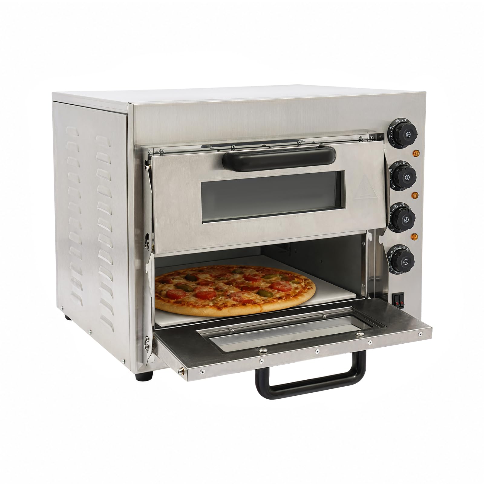 3000 W Gastro piec do pizzy, stal nierdzewna, elektryczny piec do pizzy