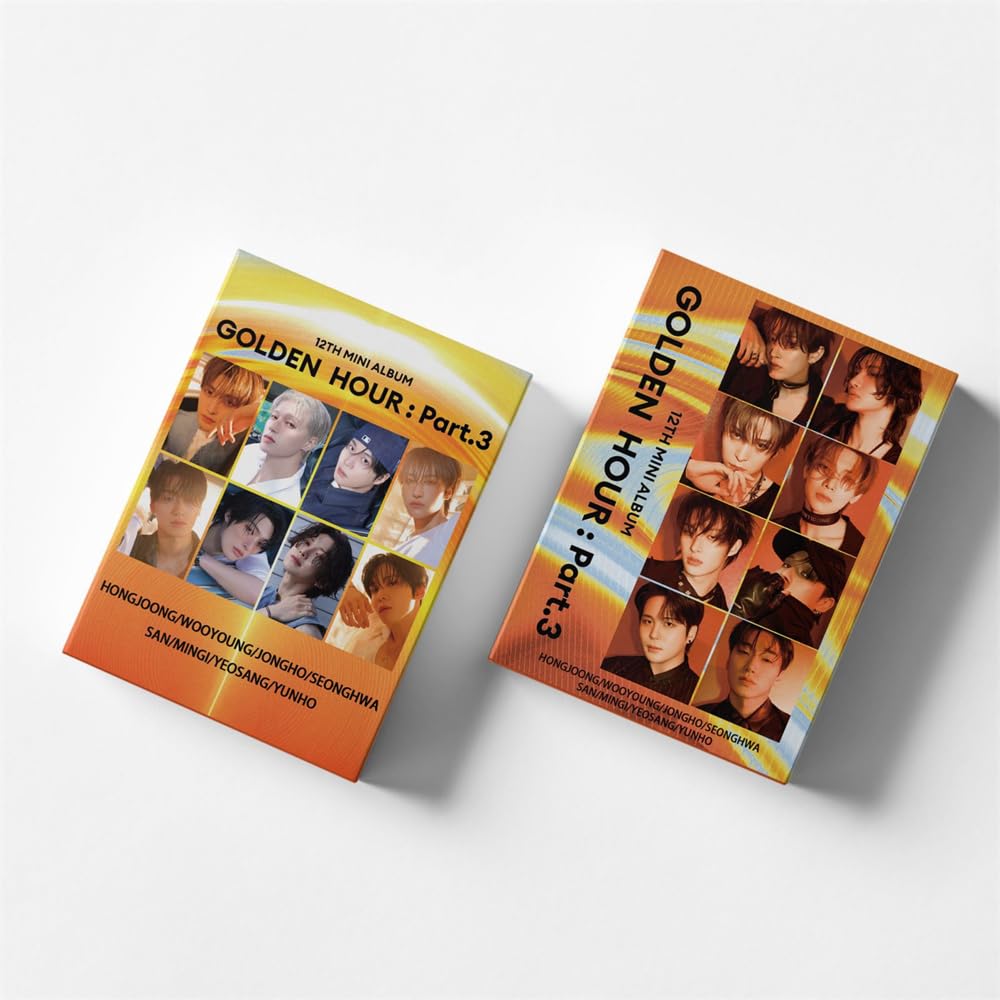 Amazon.com: sunlelekz ATEEZ “GOLDEN HOUR: Part.3” Lomo Card Set