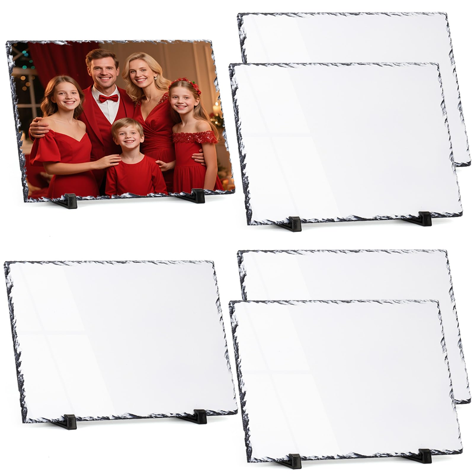 Sublimationsschiefer-Rohlinge, Felsschild, Foto für 25,4 x 30,5 cm, 6 Stück, Wand- und Tischdekoration