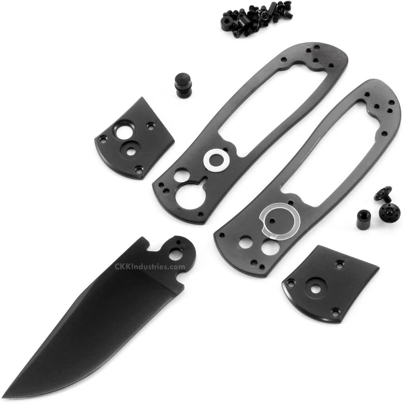 EZSMITH Knife Making Kit SS 3.0 DIY Button Lock Folding