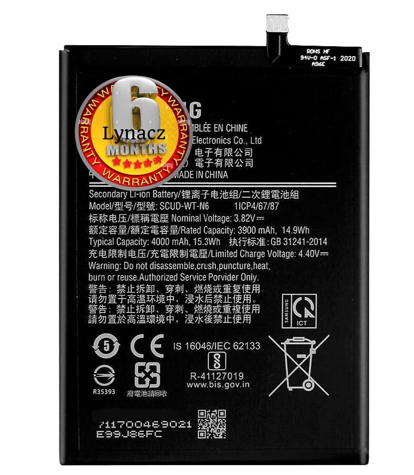 Image of Original SCU-DW-TN6 Battery Compatible with Samsung A10S, A20S, SM-A107F A107M A205 SM-A207F A207M A2070 [4000mAh]