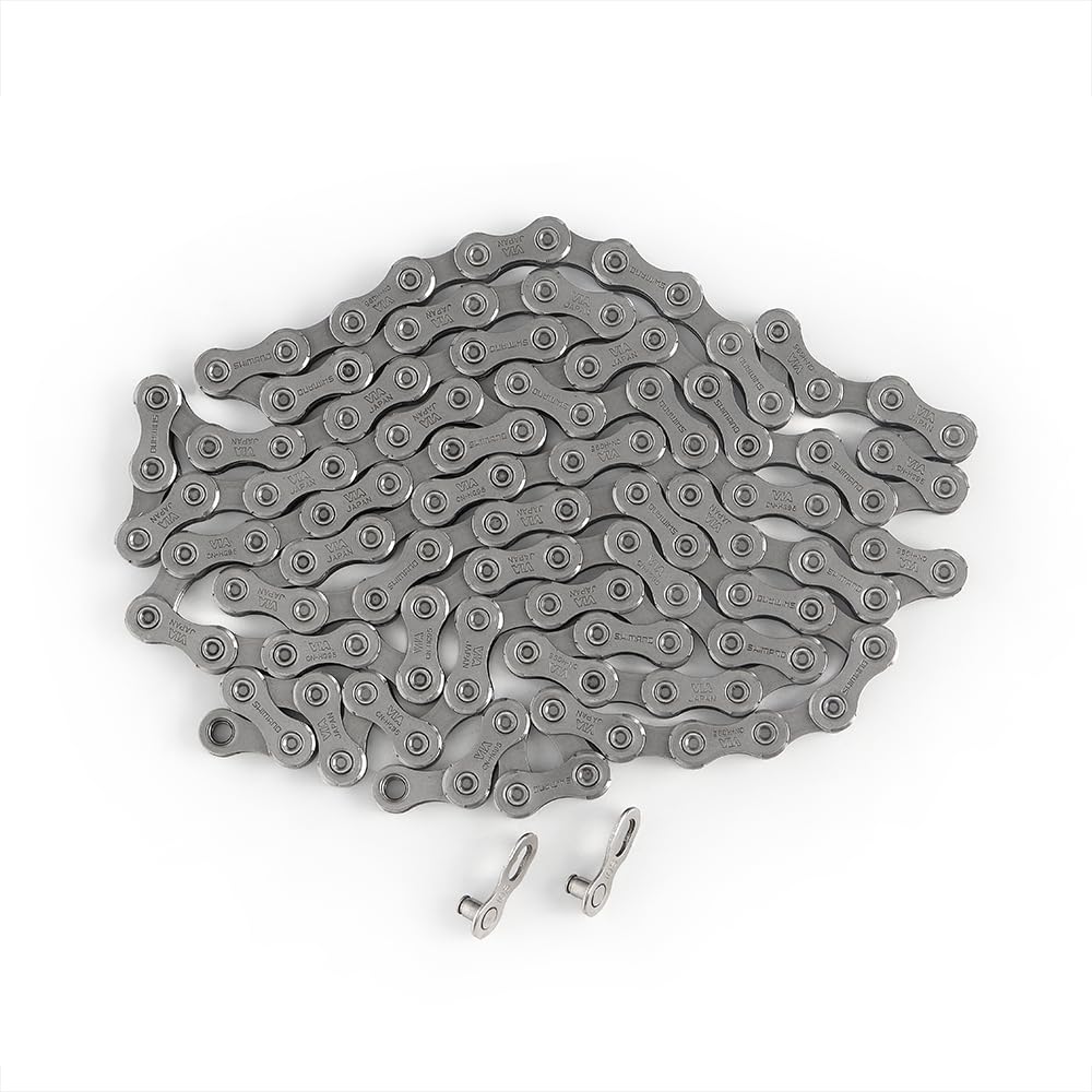 Fahrradkette, Kette for MTB Fahrrad Ebike 10 Speed ​​10s 10v Super Narrow Silvery 1X10 Mountain