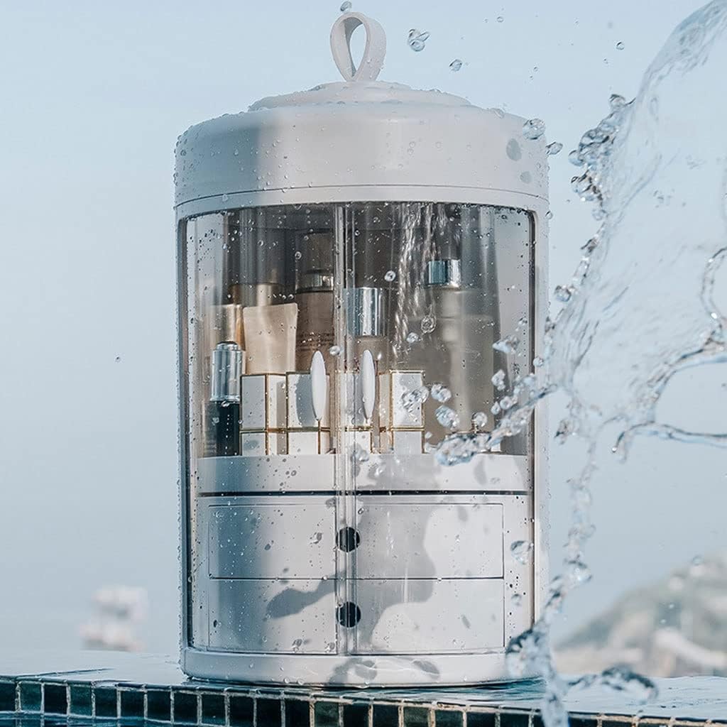 CHICKEN Skincare Organizers Portable Cosmetic Storage Box Skin Care Product Storage Box Creative Rotating Storage Box Suitable for Bathroom Bedroom Dresser Makeup Organizer Countertop(C) 6 61 SCoiHuQL. AC SL1024