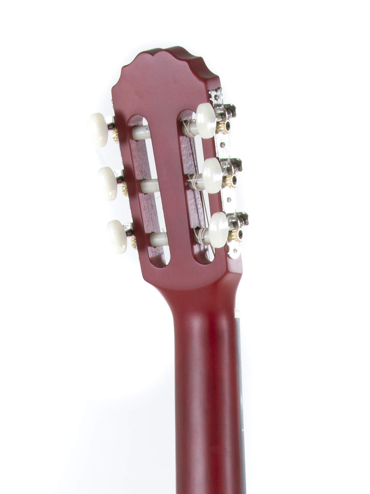 Gewapure Guitarra Clásica Basic 1/2 Rojo Transparente