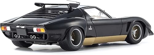 Miniatura 6 de Lambo Miura SVR Negro y Oro 118 Diecast Model Car by Kyosho 08319 BKG