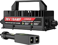 Vista 9 de AUTOUTLET Cargador de carrito de golf de 48 V y 15 amperios, carga rápida con tecnología inteligente para batería de plomo ácido, cable extralargo