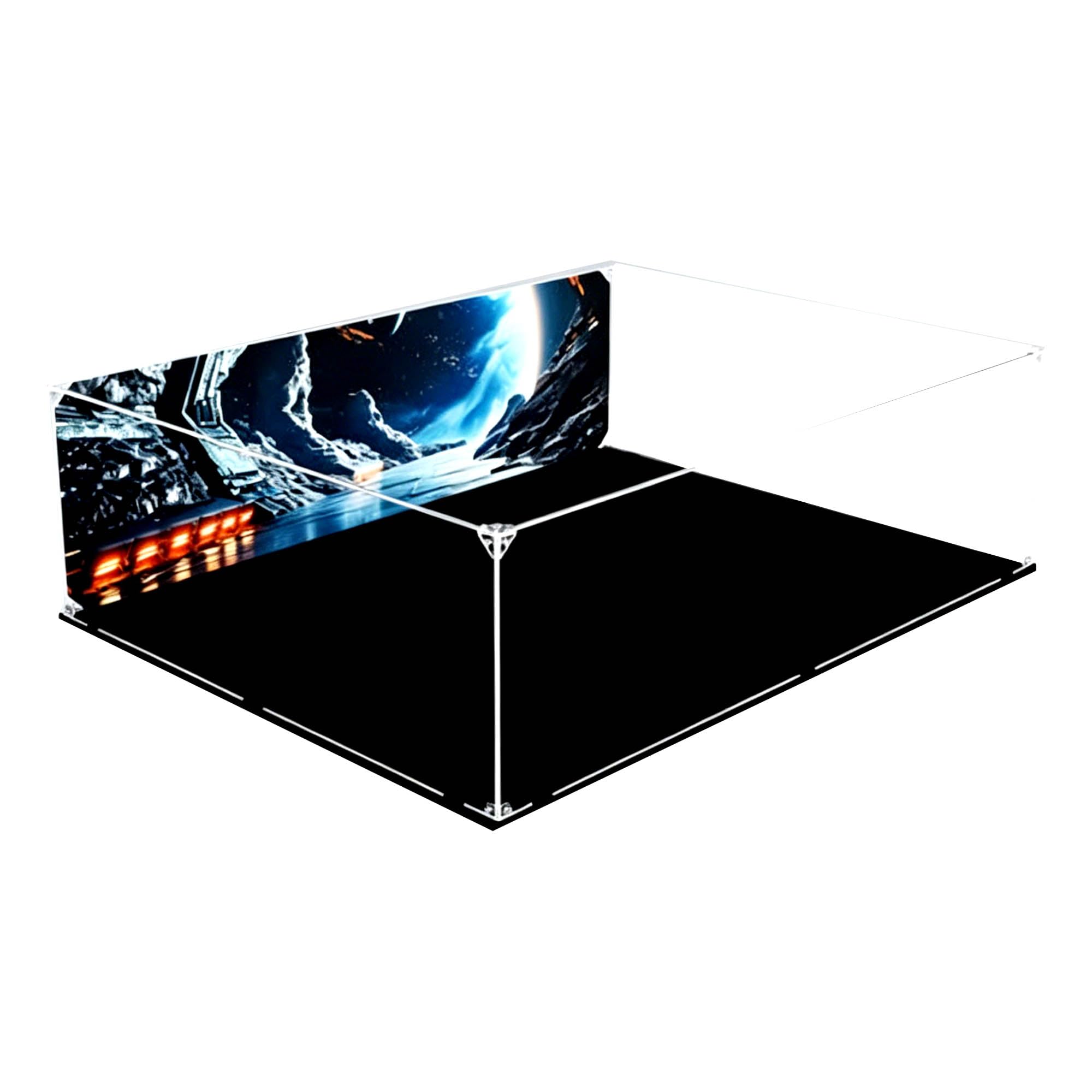 Clear Acrylic Display Case, Fits for Le-go 75192 Sets (Background a)