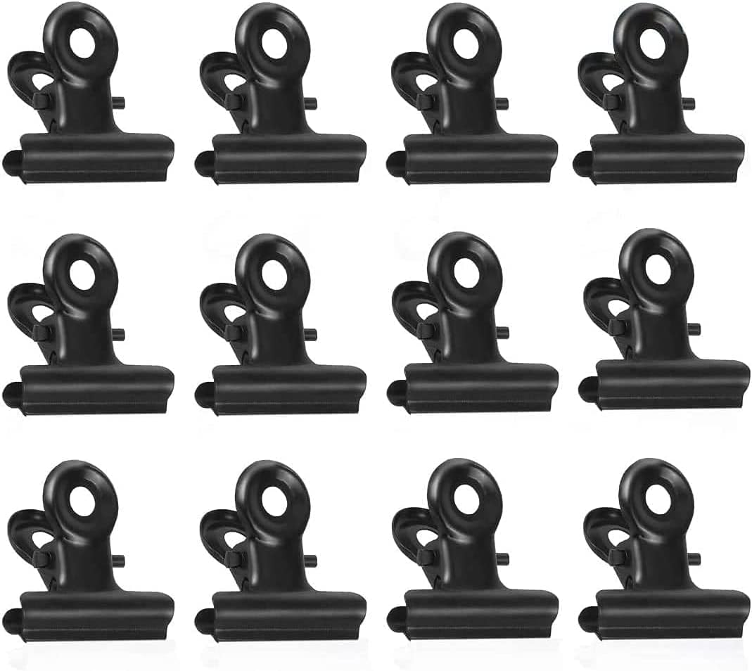 Kleine Bulldog Clips, 50 Stück Reißverschlüsse Clips, 22 mm, Ordner aus