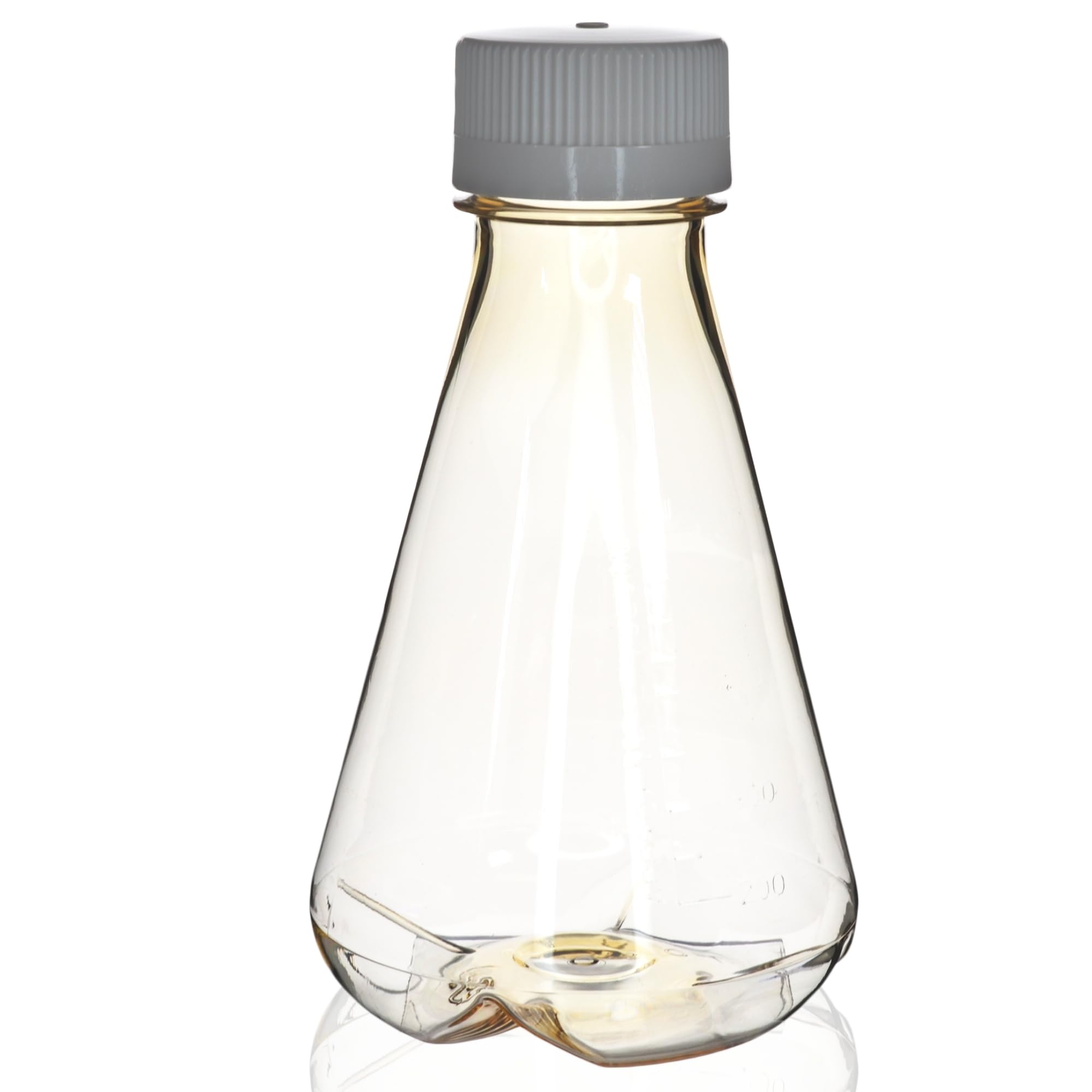 Eisco - Confezione da 1, 500 ml di Erlenmeyer in policarbonato sterile, non ventilato, fondo sgualcito, sterilizzato gamma, classe VI USP, grado laboratorio, miscelazione, coltura cellulare