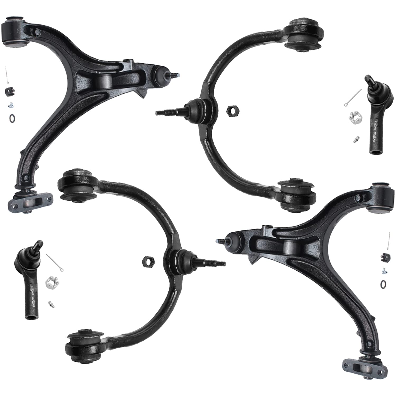 Detroit Axle - 6pc Front End Control Arms Kit for Jeep 05-10 Commander