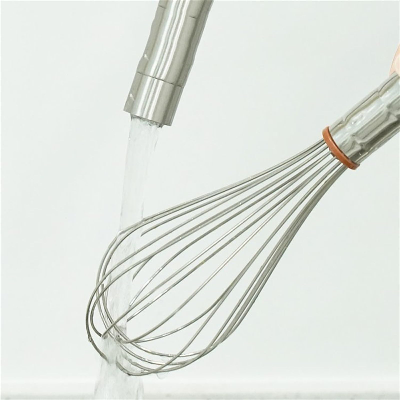 Batidora batidora de Huevos de Acero Inoxidable, batidora Manual, Resistente al Calor, for cocinar, Mezclar, batir, espumar, Revolver y más, montada en la Pared (Size : 43cm)