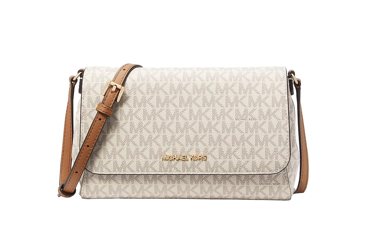 Michael Kors - Borsa a tracolla da donna (23 x 15 x 5 cm), vaniglia