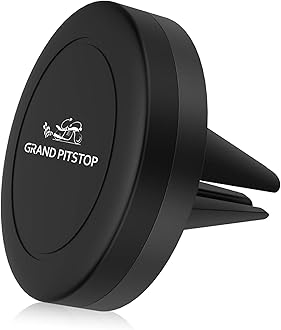 GRAND PITSTOP Universal Magnetic Air Vent Mount Car Mobile Holder Claw Grip Holder Sturdy Super Strong Magnetic Hold 360° Rotational Black