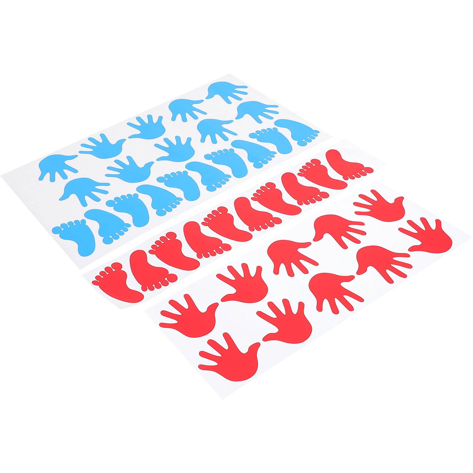 Generic Footprint Handprint Wall Decals 40 Pieces Adhesive Stickers for Nursery and Kindergarten Sensory Room Decoration