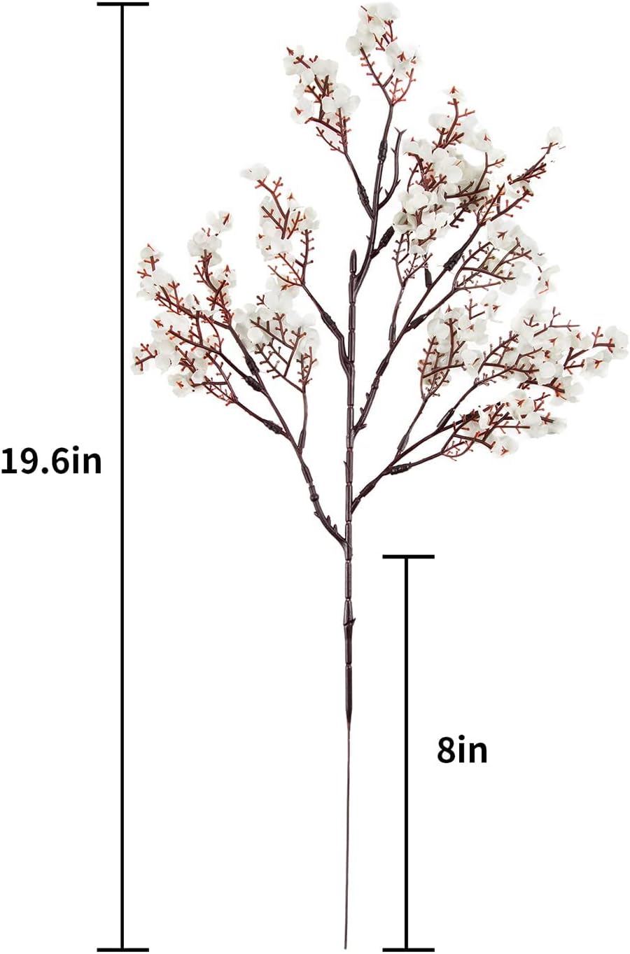 10 Pcs Babys Breath Gypsophila Artificial Flowers Bouquet Fake Silk Flowers Real Touch Flowers for Home Wedding Centerpiece Arrangement Festival Party Decoration(White) - Image 7