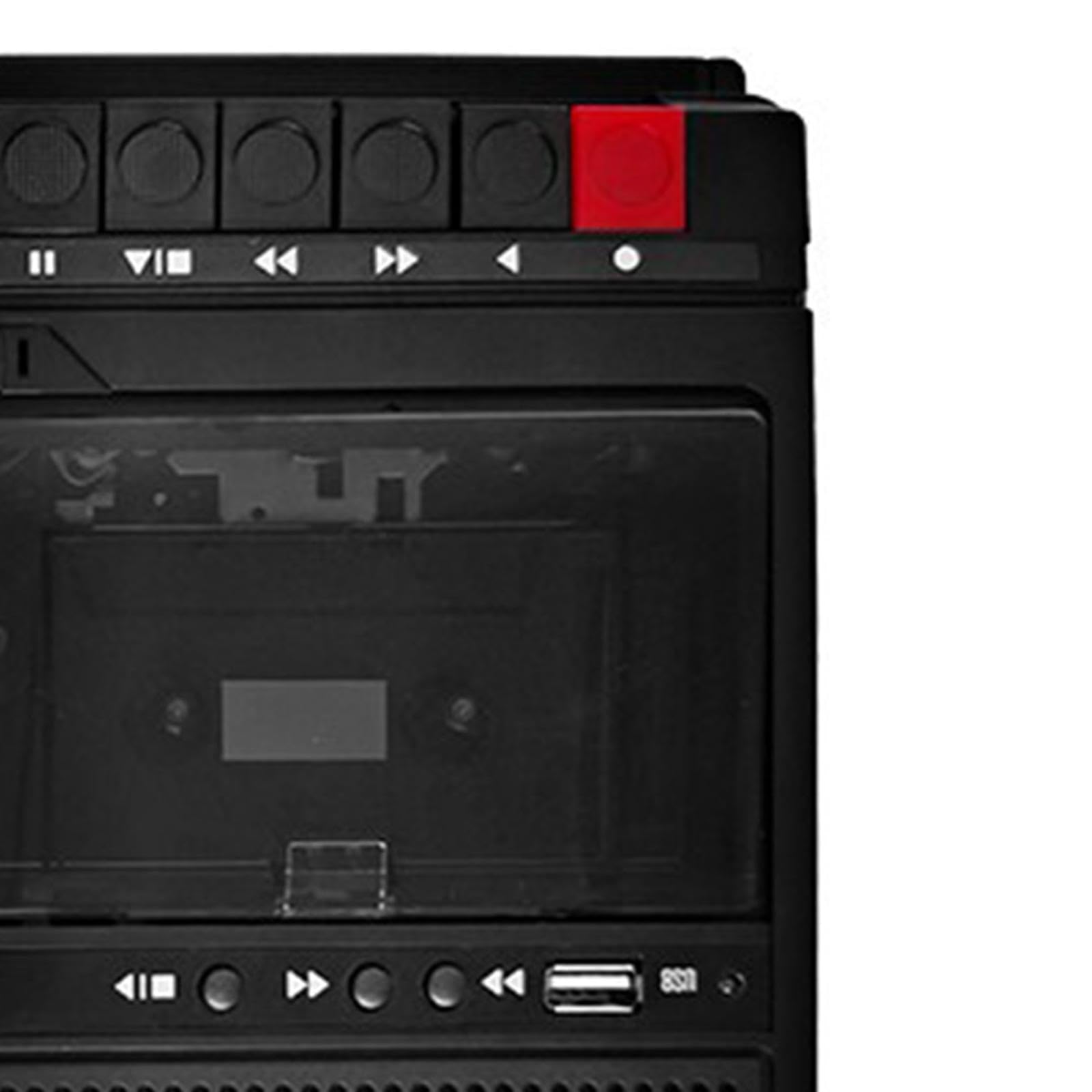 Portable Cassette Player Speakers Professional Small Tape Recorder Men Women Black-image-22