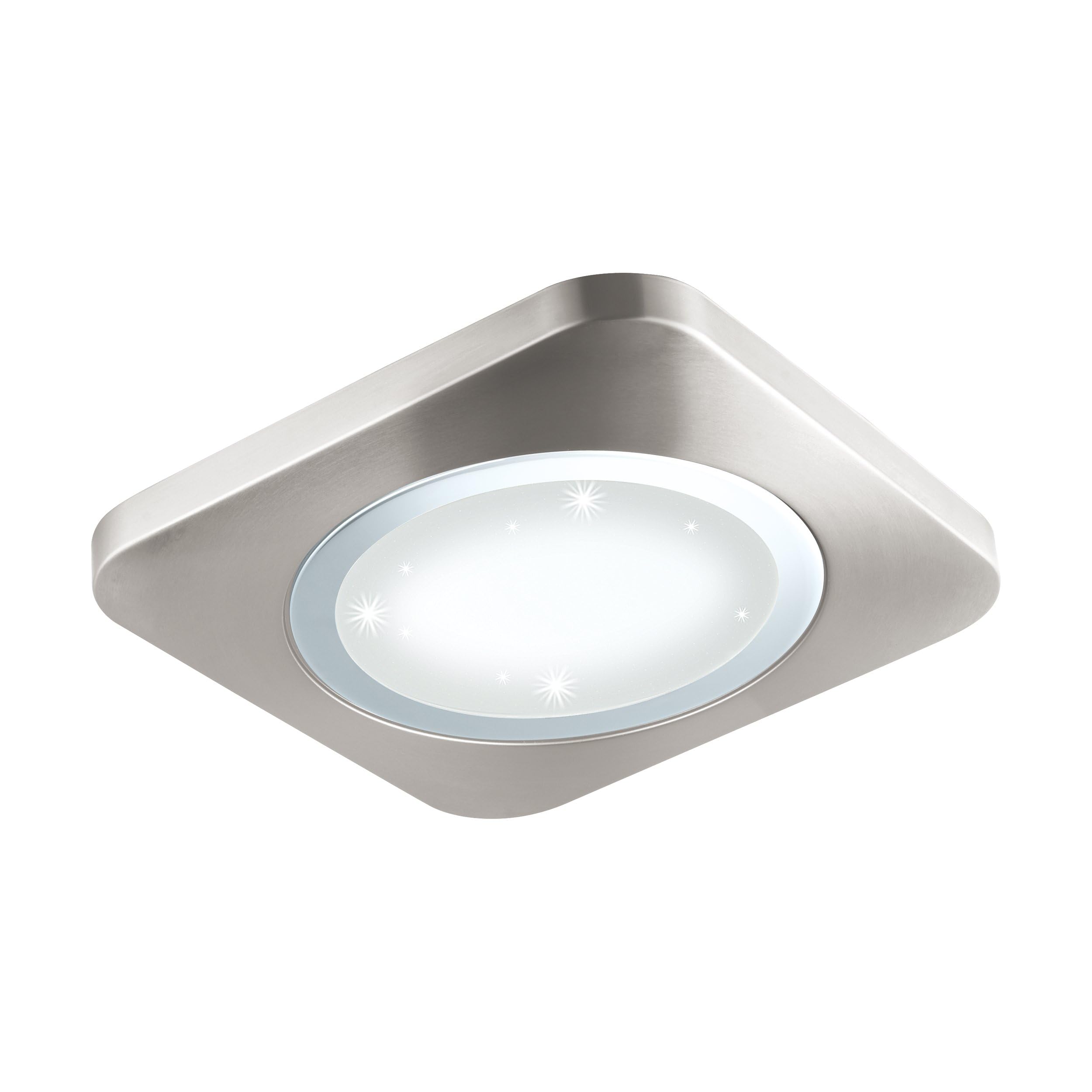 Eglo Puyo-S Surface Mounted Light Steel 21 W Matt Nickel Chrome, Nickel-matt, Chrom, 40 x 40 cm
