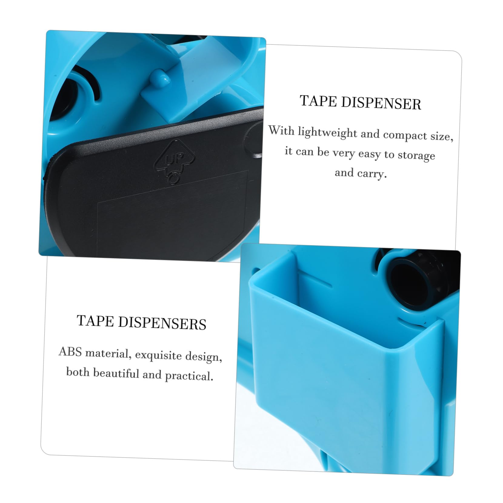 POPETPOP Dispenser di Nastro Adesivo Multifunzionale per Ufficio e Scrapbooking, Leggero e Facile da Conservare, Realizzato in Abs Elegante e Semplice