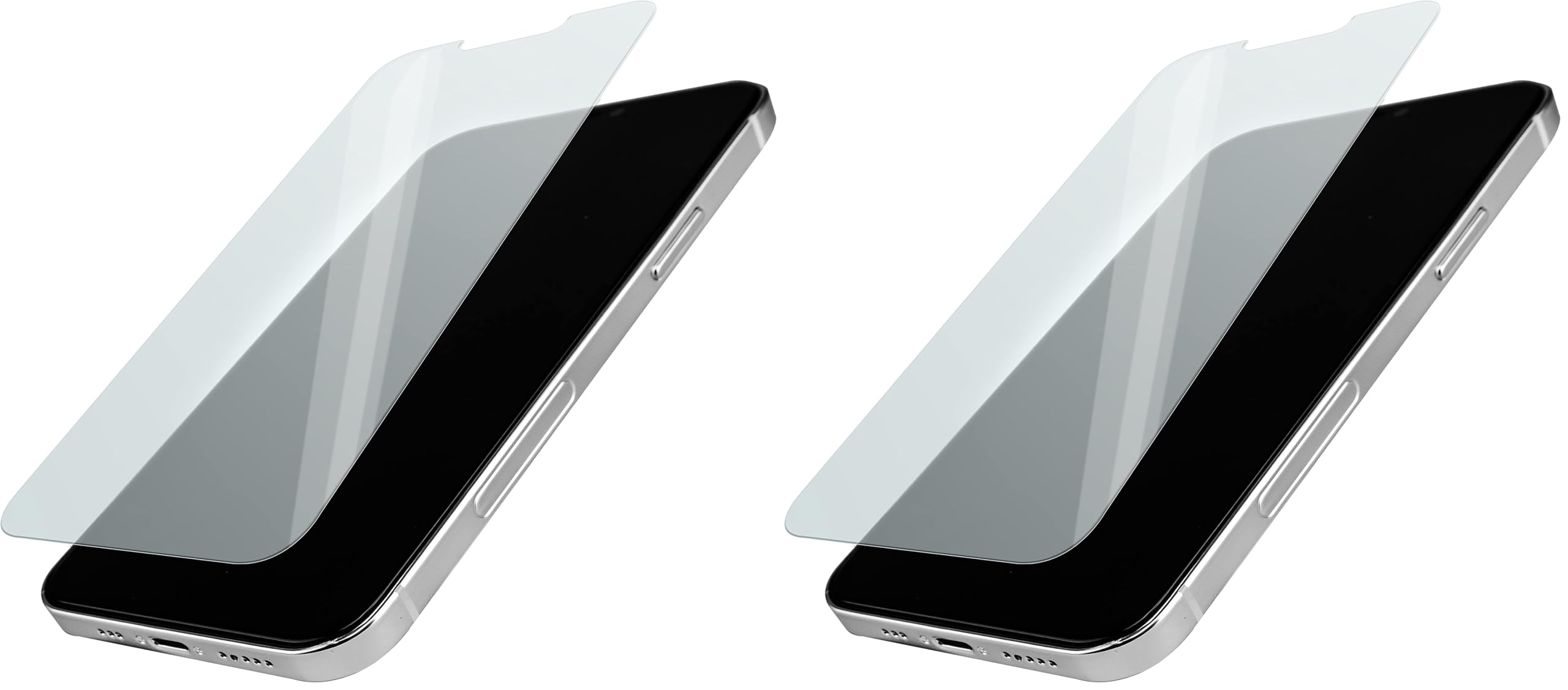 Smartish Screen Protector for iPhone 13 mini - Tuff Sheet - Scratch Resistant Tempered Glass with Alignment Tool - Clear 4-Pack