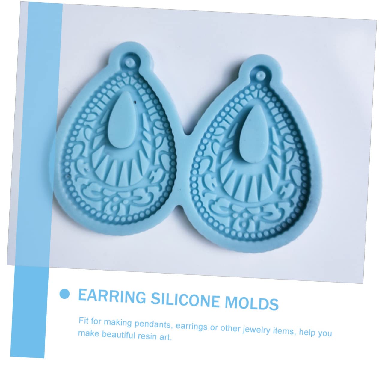 NUOBESTY 5sets Stampi Silicone Per Ciondoli e Orecchini Fai Da Te Di Stampo Per Gioielli Resistente e Flessibile Per Collane Portachiavi e Accessori Auto Adatto Regali Per Occasioni