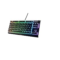 SteelSeries Apex 3 TKL, RGB tastiera da gaming , Fattore di forma compatto senza tastierino numerico studiato per gli eSport, Illuminazione RGB a 8 zone, Layout Americano QWERTY