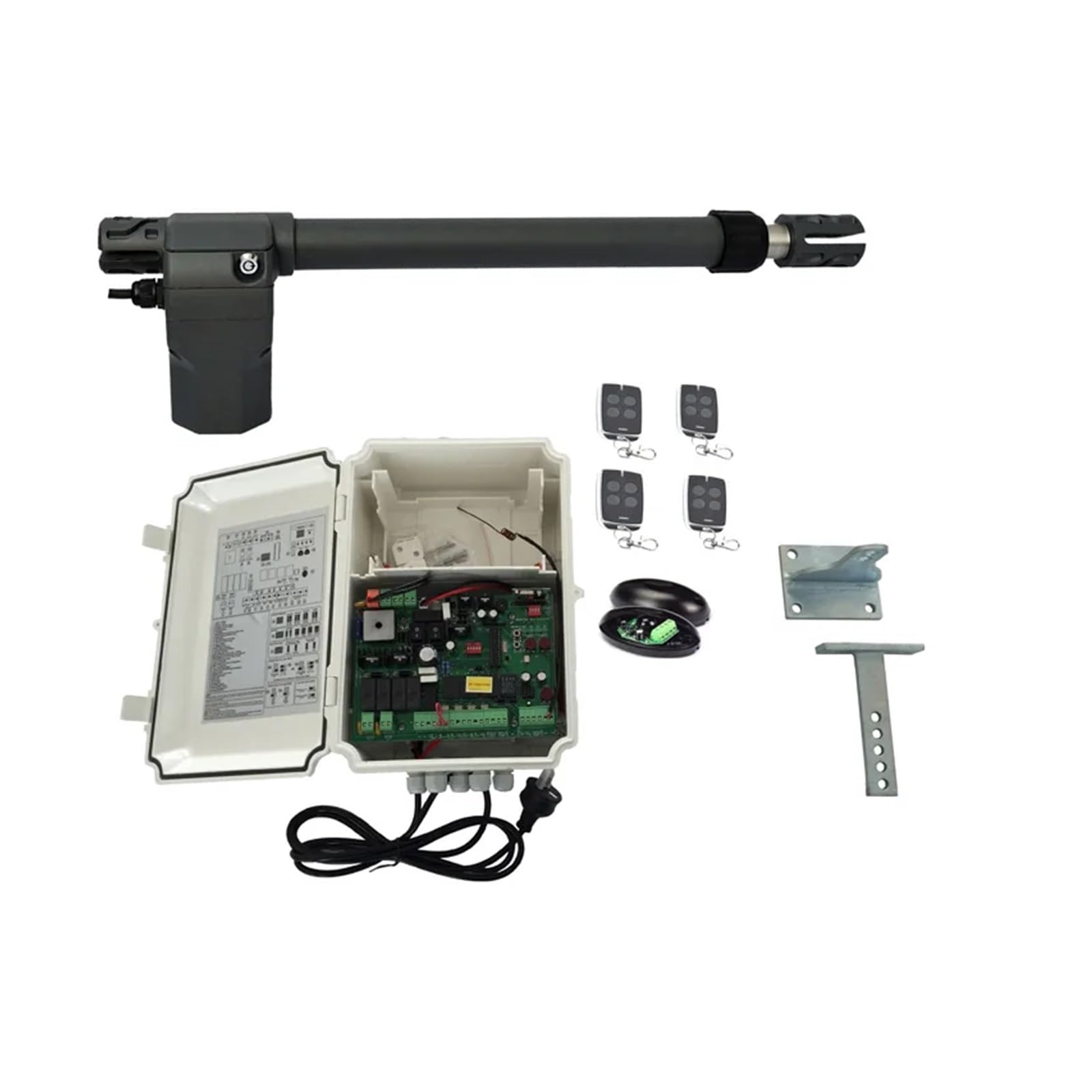 Otwieracz Bramy, Zestawy silników do automatycznego otwierania bram skrzydłowych 400 kg na skrzydło pojedynczej bramy skrzydłowej(Set2 4 remotes)