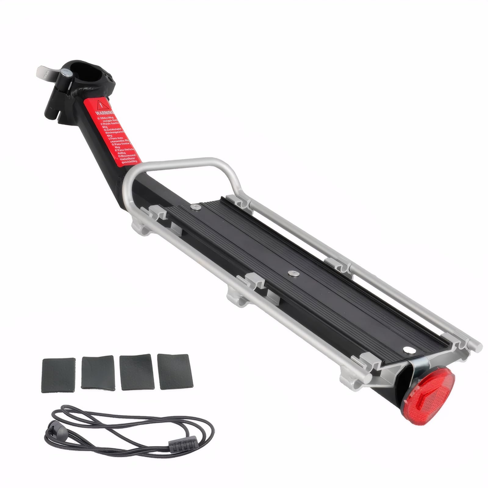 ThreeHPortabultos para Bicicletas de liberación rápida Ligero con Capacidad de Carga de 20lb/9kg Apto para la mayoría de Las Bicicletas de montaña con Reflector