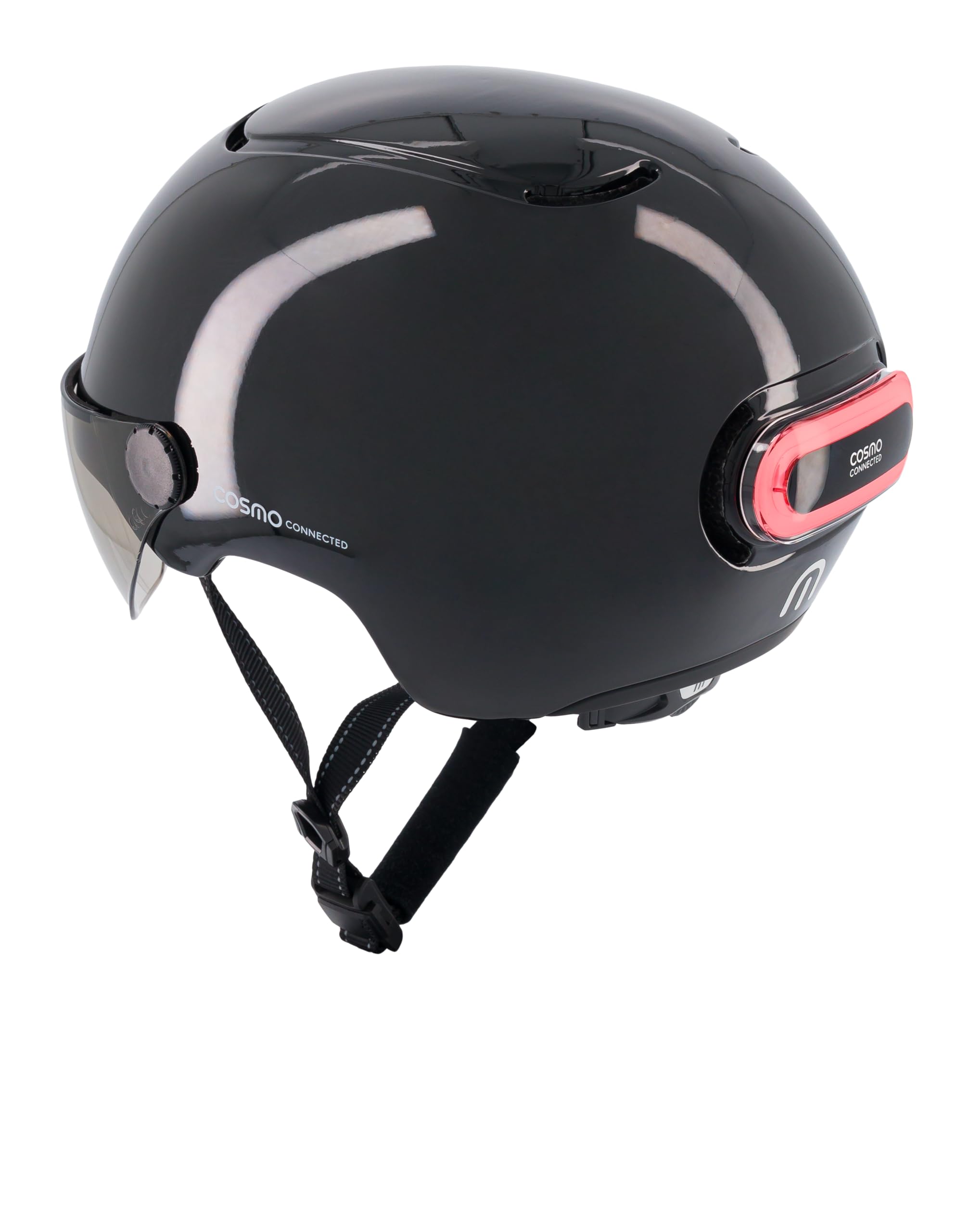 Cosmo Connected Cosmo Fusion Fahrradhelm, Antracythe, glänzend, one Size Sport & Freizeit