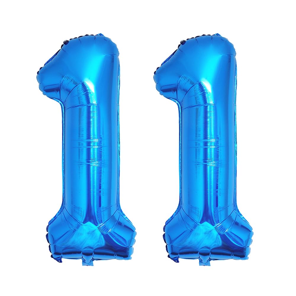 Foil Globo Número 5 Azul 40" (101cm), Inflable Helio o aire, Gigante Numeros 0-9, 10-19, 20-29, 30-100, Grande Globos Decoración para La Boda Aniversario y Cumpleaños Fiestas — view 290