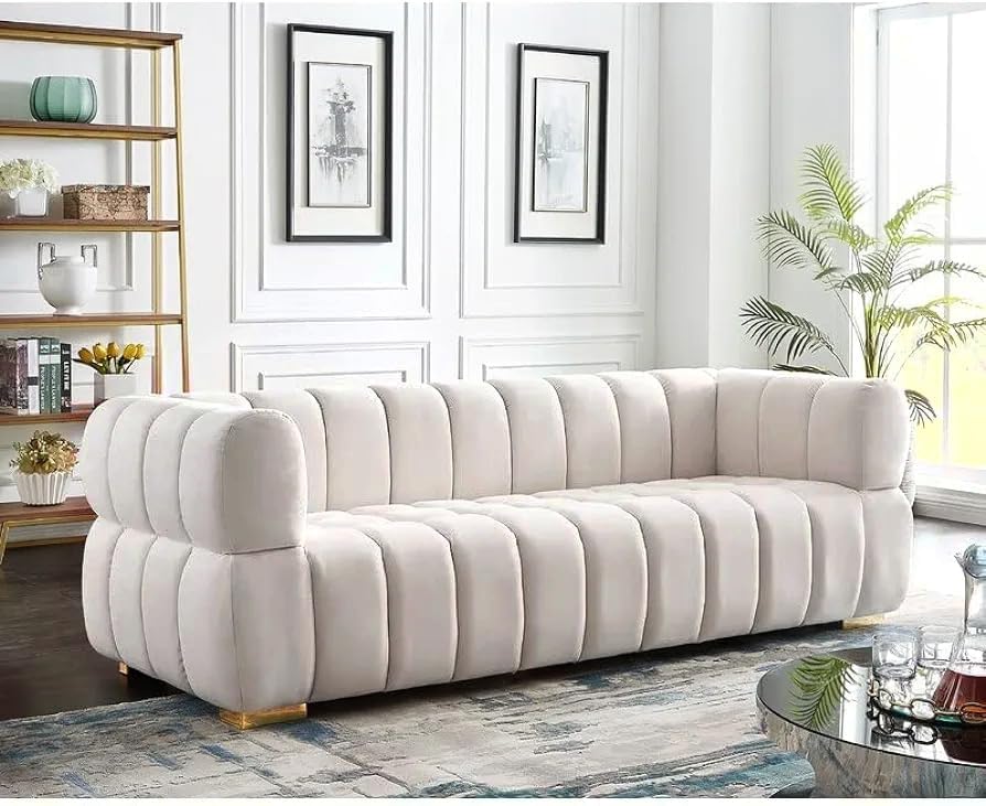 Modern 3 Seater Fabric Sofa for Living Room | Premium Upholstered Sofa Couch-image-20
