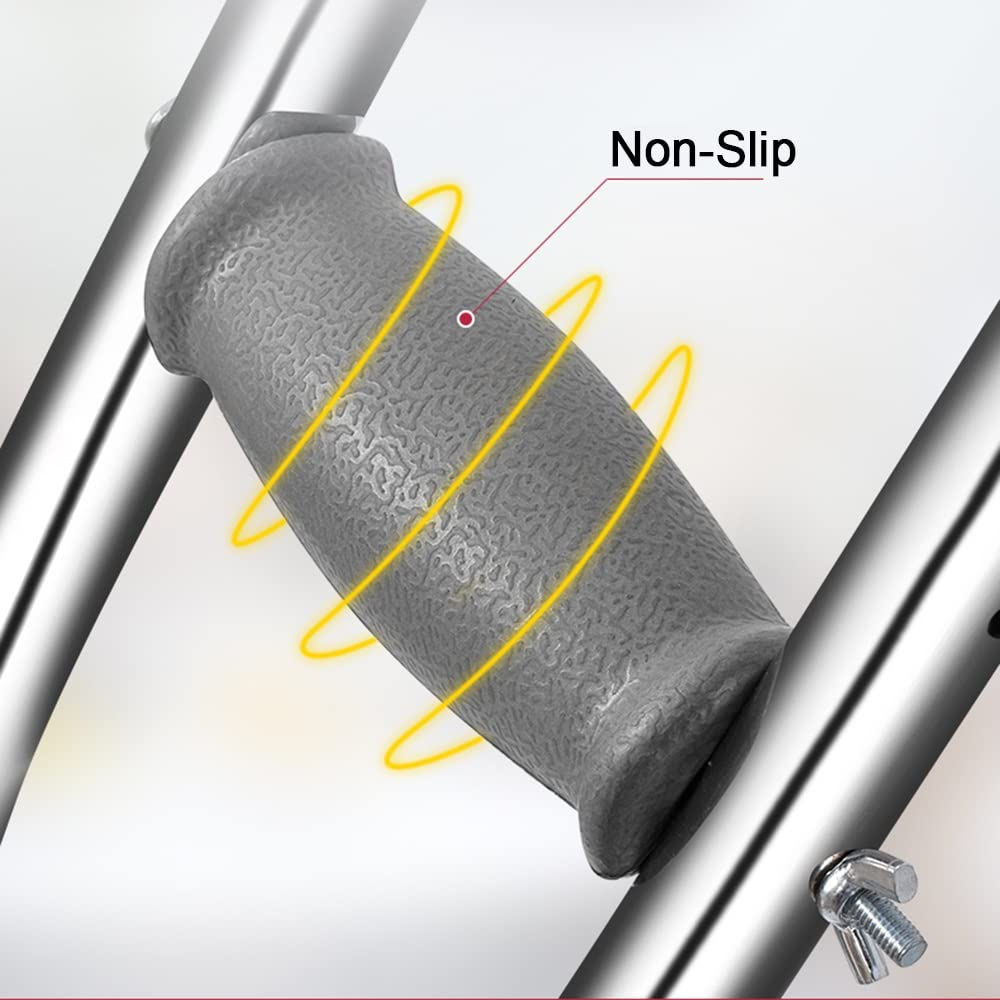 Muletas De Niños Muletas Plegables Axilares, Muletas Ortopédicas para Caminar, Muleta Axilares Regulables, Longitud para Niños 110-135cm, Muletas De Antebrazo Da Aluminio (Color : Aluminum, Siz