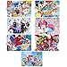 Pack 7 Sets Tapis de Table Plastique pour Garçons et Filles - Spiderman, Frozen, The Avengers, Mickey Mouse, Minnie Mouse, Paw Patrol, Super Mario - Nappe en Plastique - 43x28 cm (7 pièces)