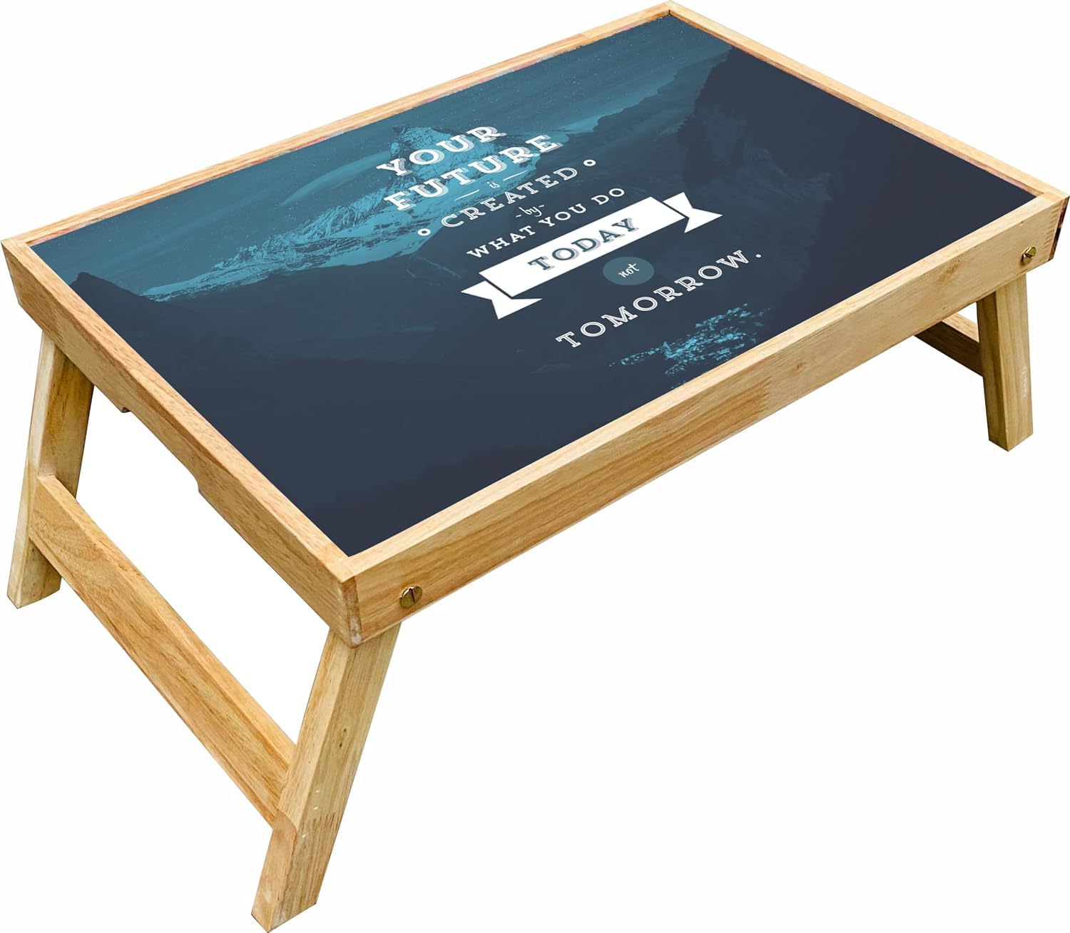 Enigmatic Woodworks Wooden Study Bed Table for Kids, Adult I Laptop, Reading & Writing I Breakfast, Portable & Foldable Multipurpose Table (Your Future) (B0CVFFT1SX) Amazon Price History, Amazon Price Tracker