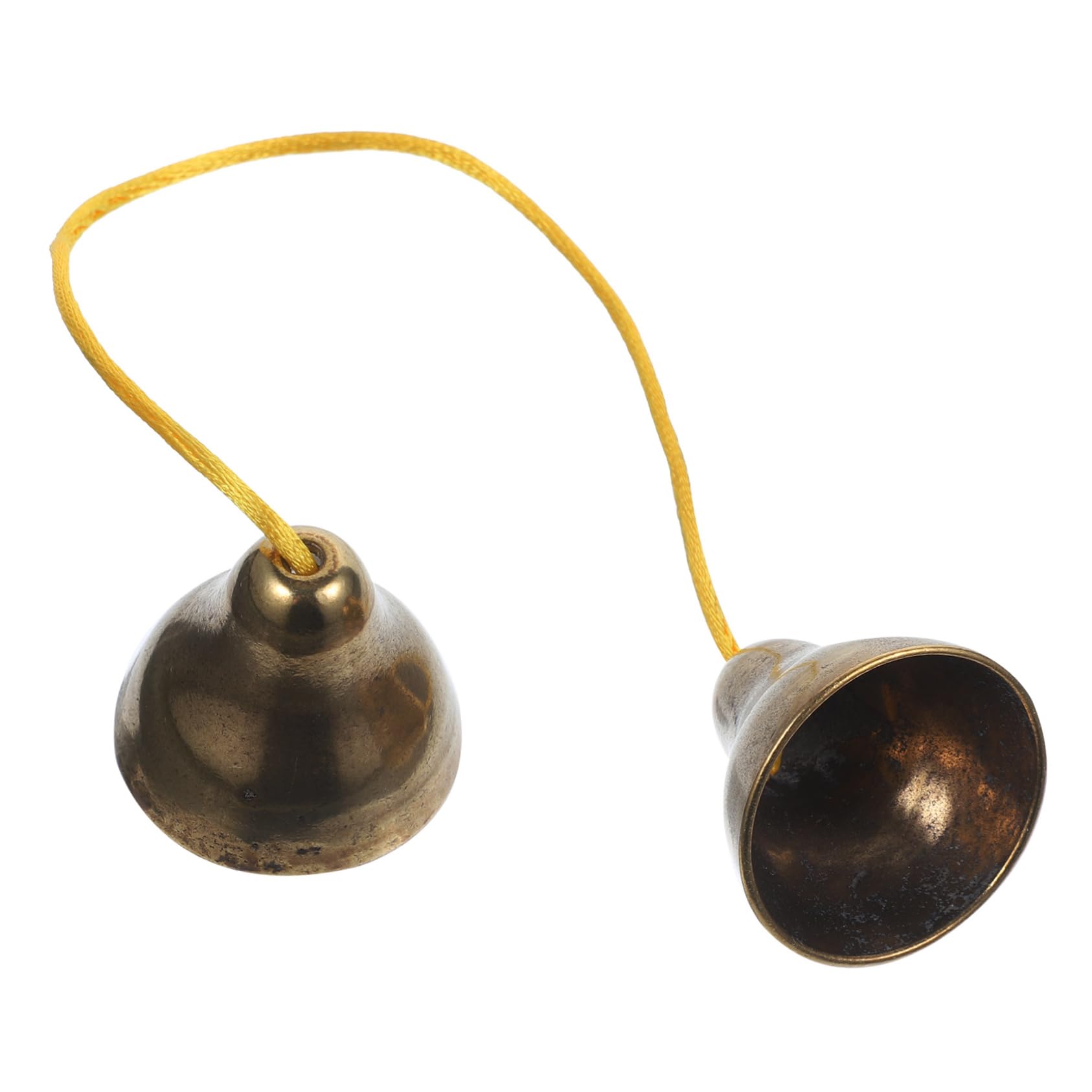 BESPORTBLE Bronze Touch Bell Service Bell Ringing Bell Percussion Cymbal Hand Bell Hand Held Bell Sound Bell Yoga Bell Music Instrument Brass