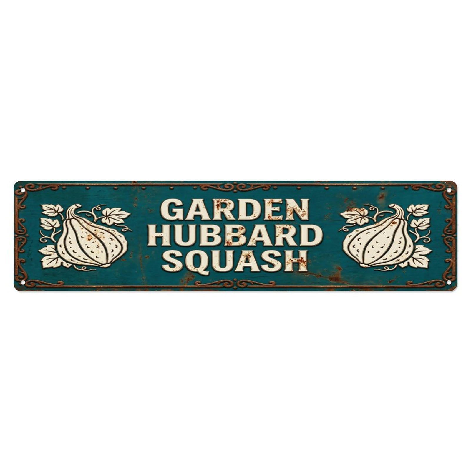 GARDEN HUBBARD SQUASH Vintage Squash Rustic Farmhouse Metal Tin Sign