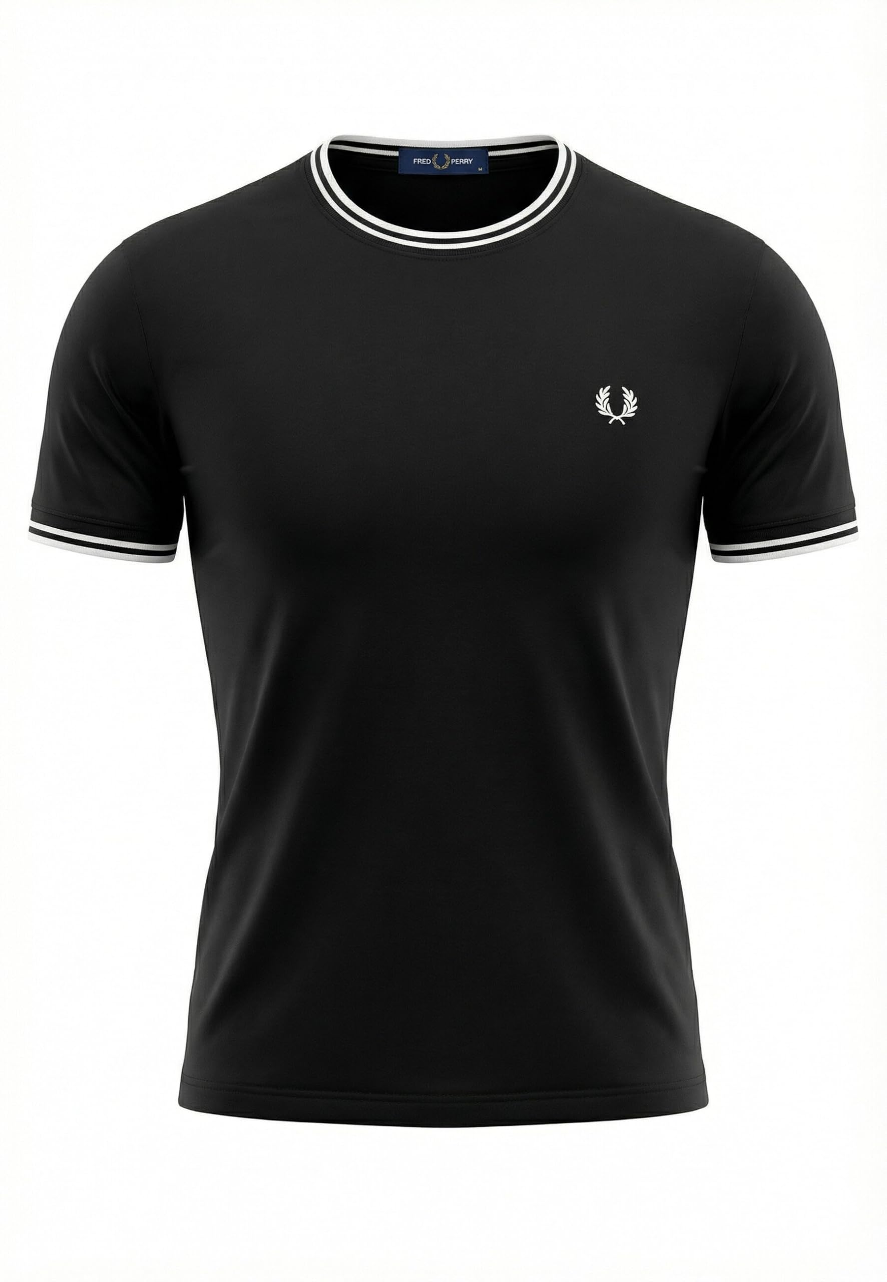 Fred Perry Twin Tipped T-Shirt, Men's T-Shirt, navy blue, XL