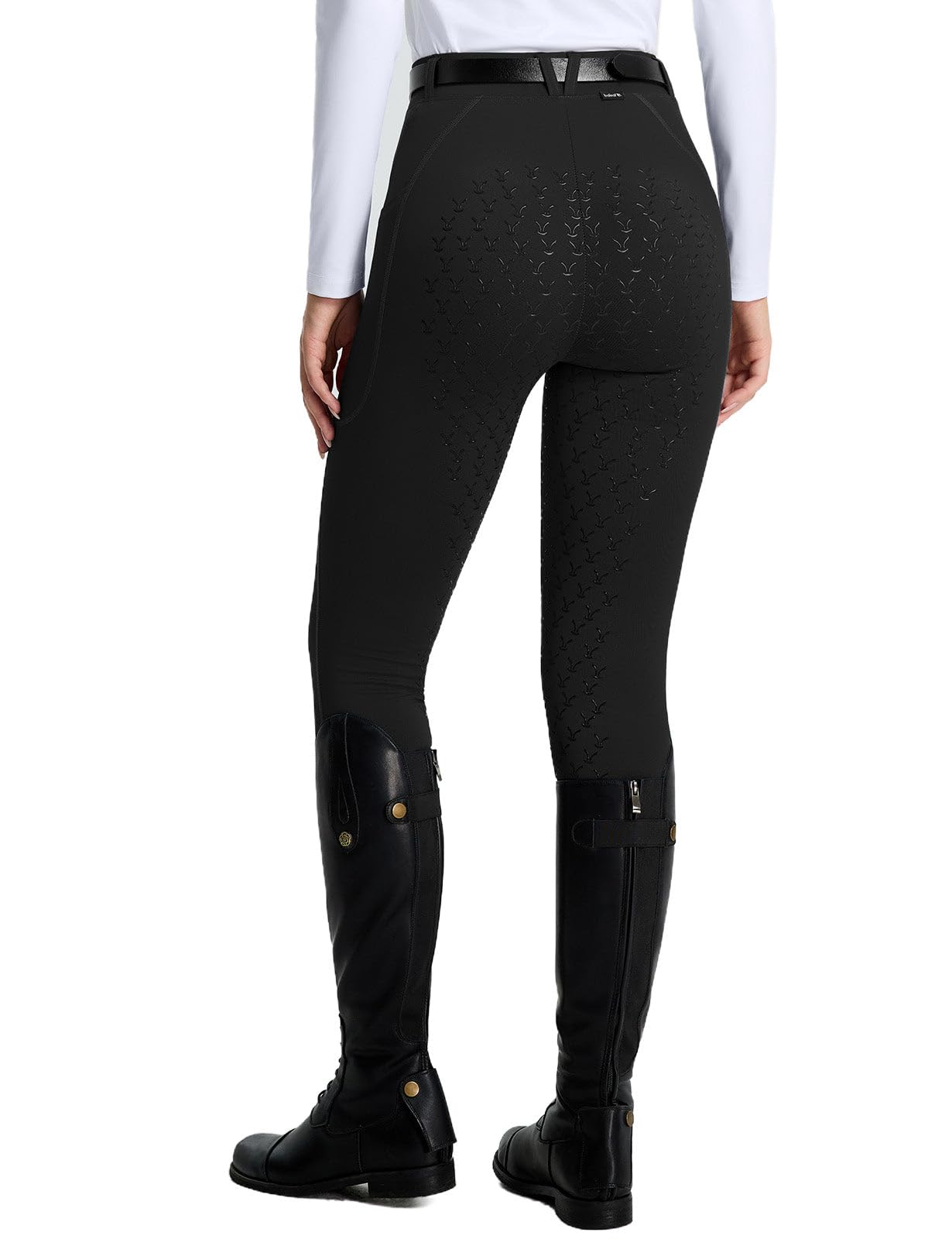 baleaf Leggings de equitación para mujer, pantalones de equitación para mujer, mallas ecuestres de asiento completo, agarre de silicona, para invierno, con bolsillos