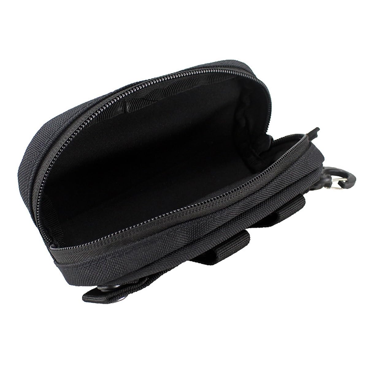 Custodia per occhiali da sole con passante per cintura, custodia per occhiali da sole con chiusura lampo portatile, borsa per occhiali da sole per esterni, arrampicata, escursionismo,