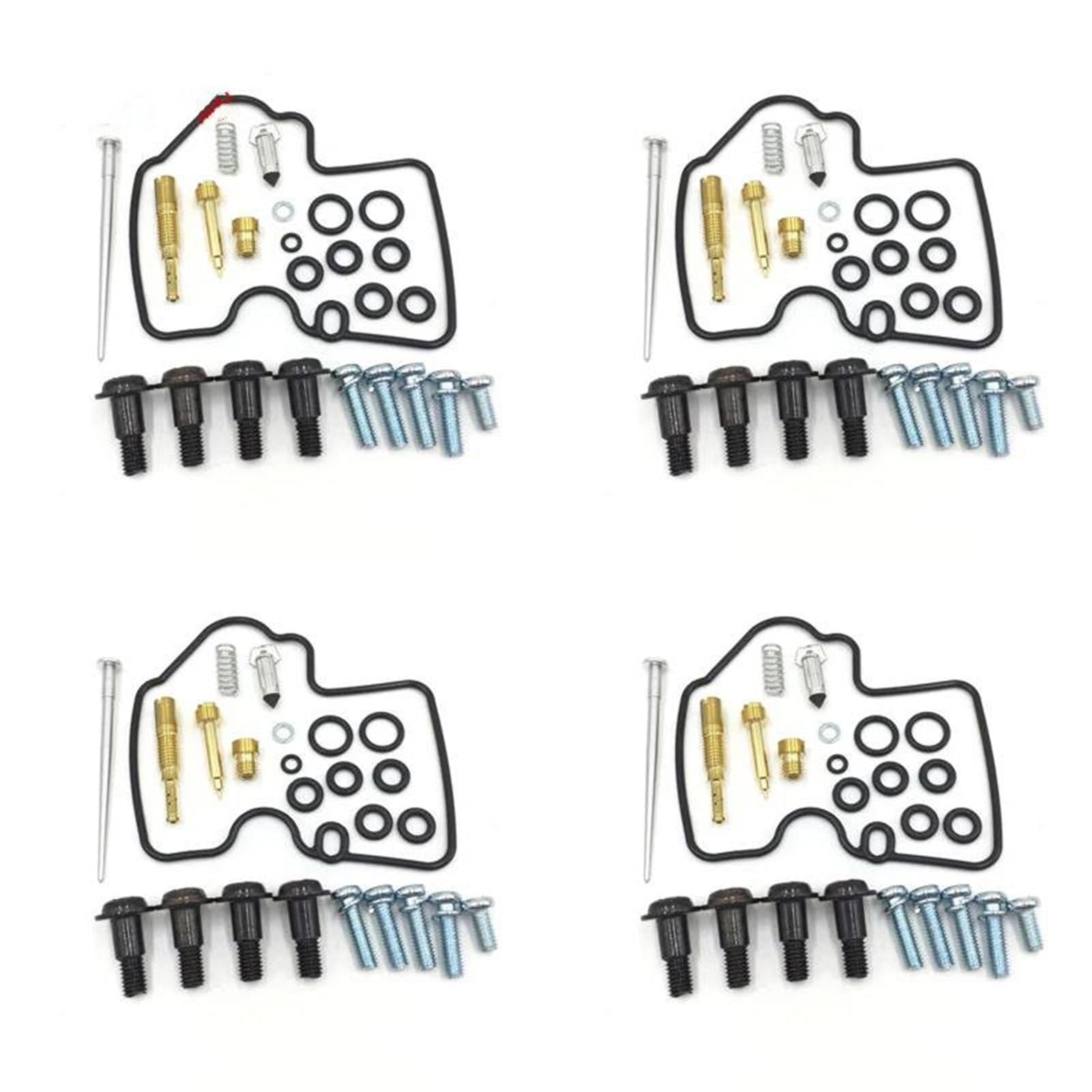 Kit Di Riparazione Del Carburatore Per Motociclette, Sede Dell'ago Galleggiante, Parte Della Valvola A Spillo Per Yamaha YZF R6 600 1999-2002, 4 Set Membrana pompa