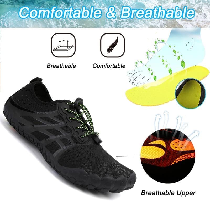 LIZRHA Water Shoes for Men and Women Quick Dry Aqua Swim Barefoot Shoes for Outdoor Fishing Beach Pool Boat Surfing Walking Water Park and Yoqa Activities - Image 5