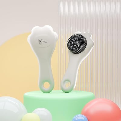 Lifelong Cuppy Baby Hair Brush | Soft Silicone Head for 0-2 Years | Versatile Baby Hair Brush & Comb for Newborns, Infan