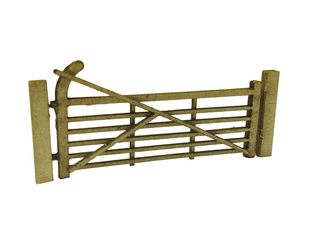 Laser Cut Arch Top Five Bar Gates & Posts For Model Railway (Pack Of 3) – OO/4mm/1:76