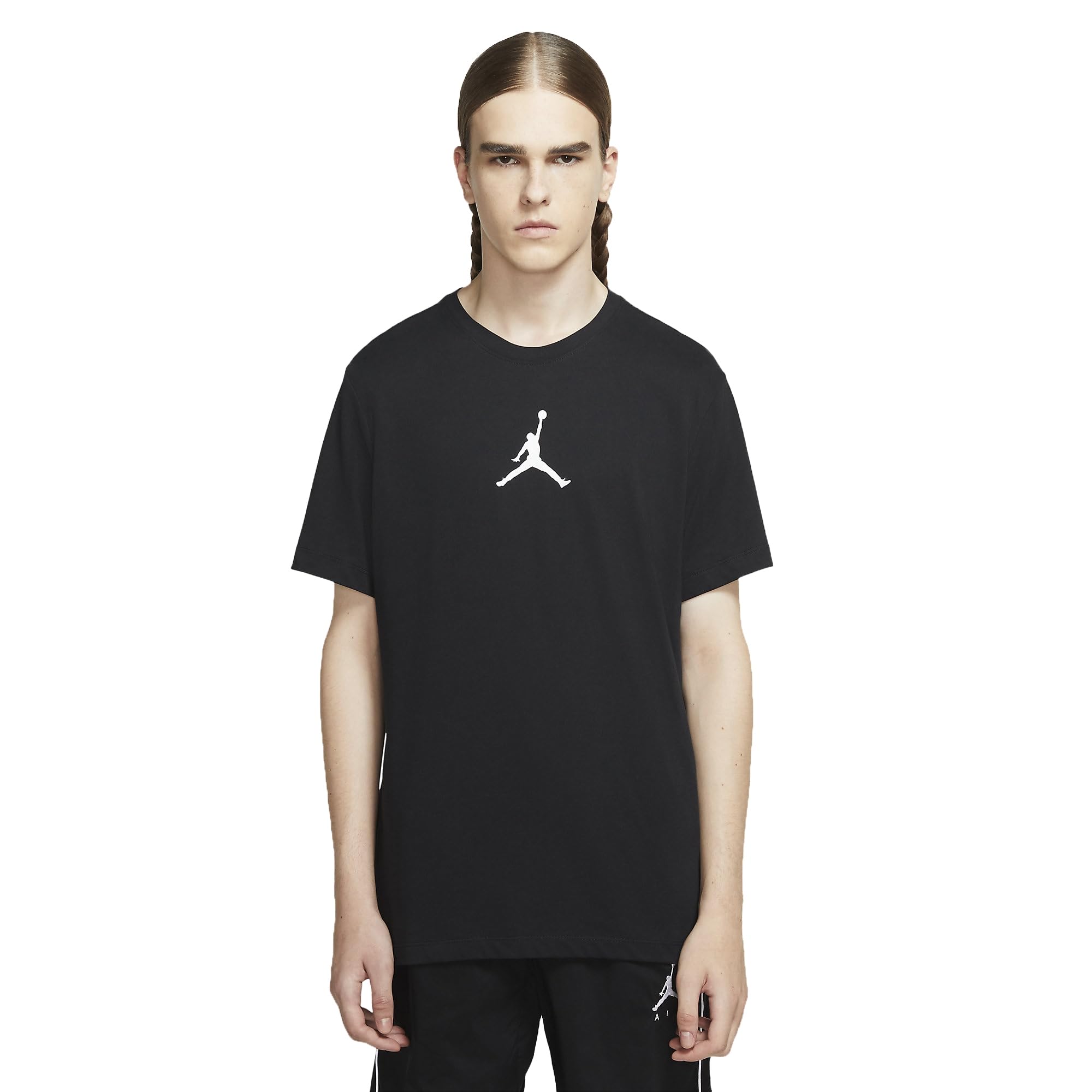 Nike Men's Jumpman Dri Fit Short Sleeve T-Shirt S Black/(White)
